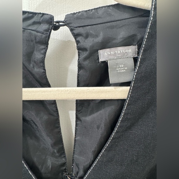 Ann Taylor Black and White Floral Midi Dress - Picture 5 of 5